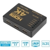 HDMI Splitter 4K ULTRA HD ze zdalnie sterowanym przełącznikiem HDMI 5 w 1 [22050000523]